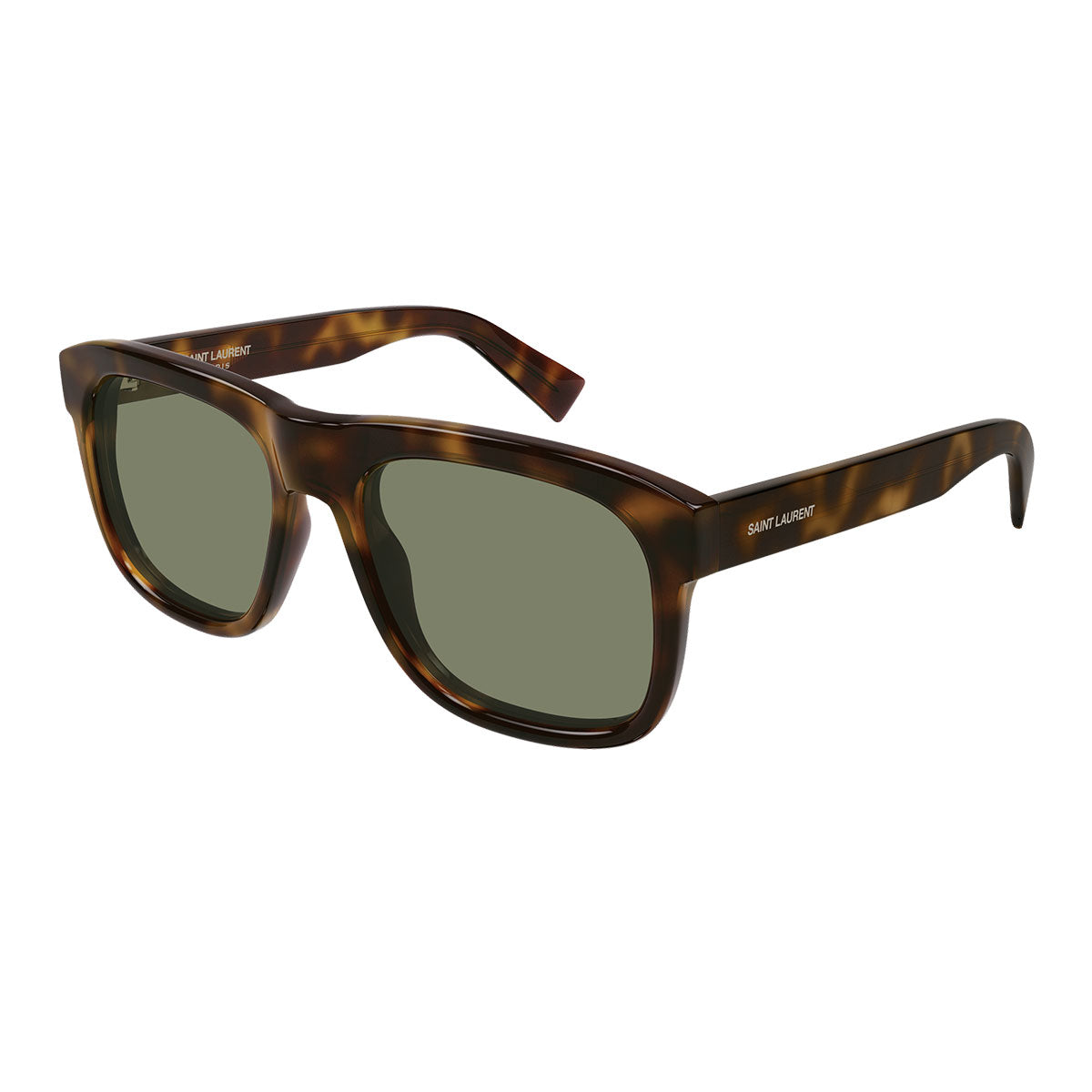 Saint Laurent Occhiali da Sole SL 558 011 Marrone/Verde Uomo