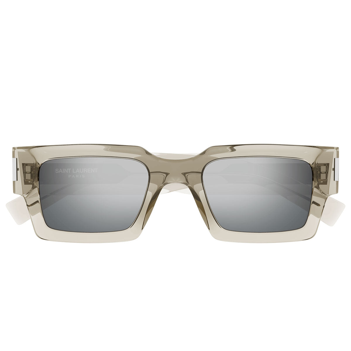Saint Laurent Occhiali da Sole SL 572 003 Beige/Argento Unisex