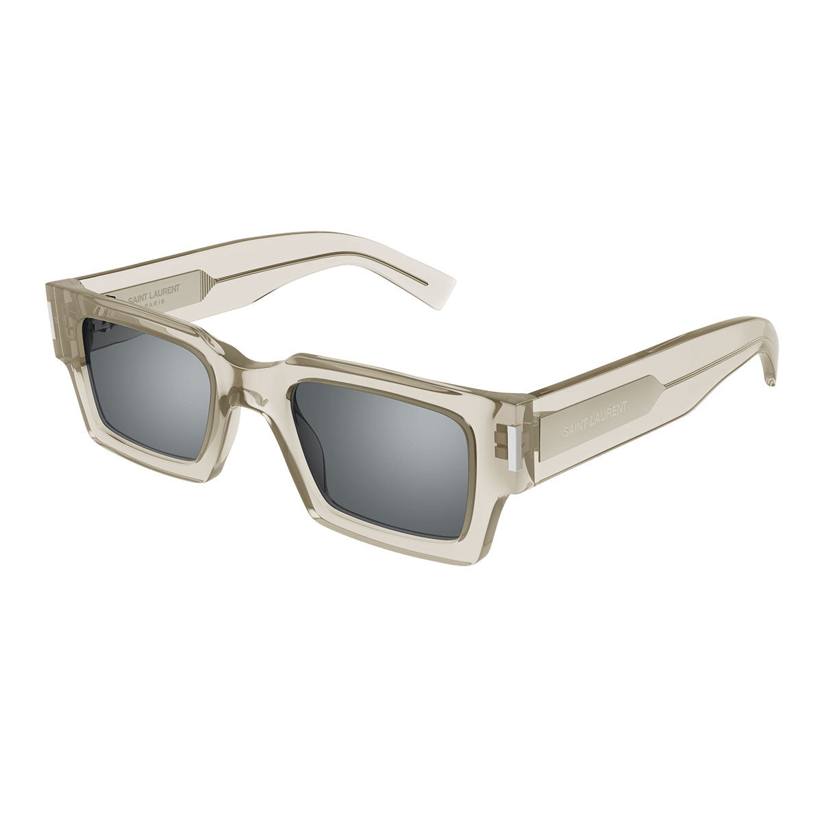 Saint Laurent Occhiali da Sole SL 572 003 Beige/Argento Unisex
