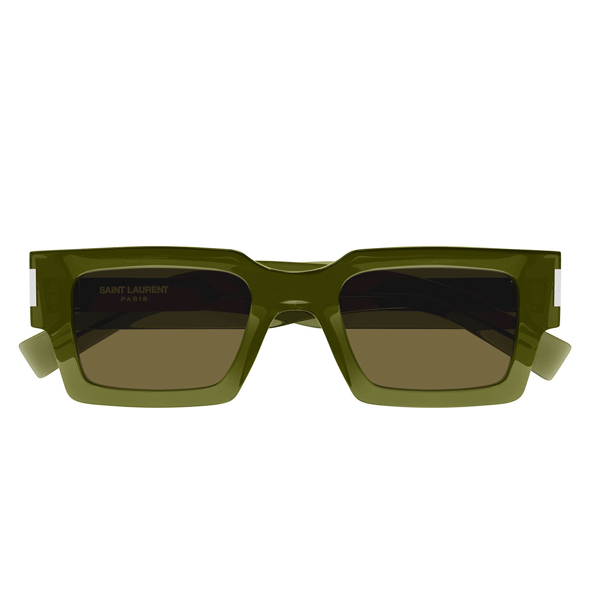 Saint Laurent Occhiali da Sole SL 572 005 Verde/Marrone Unisex