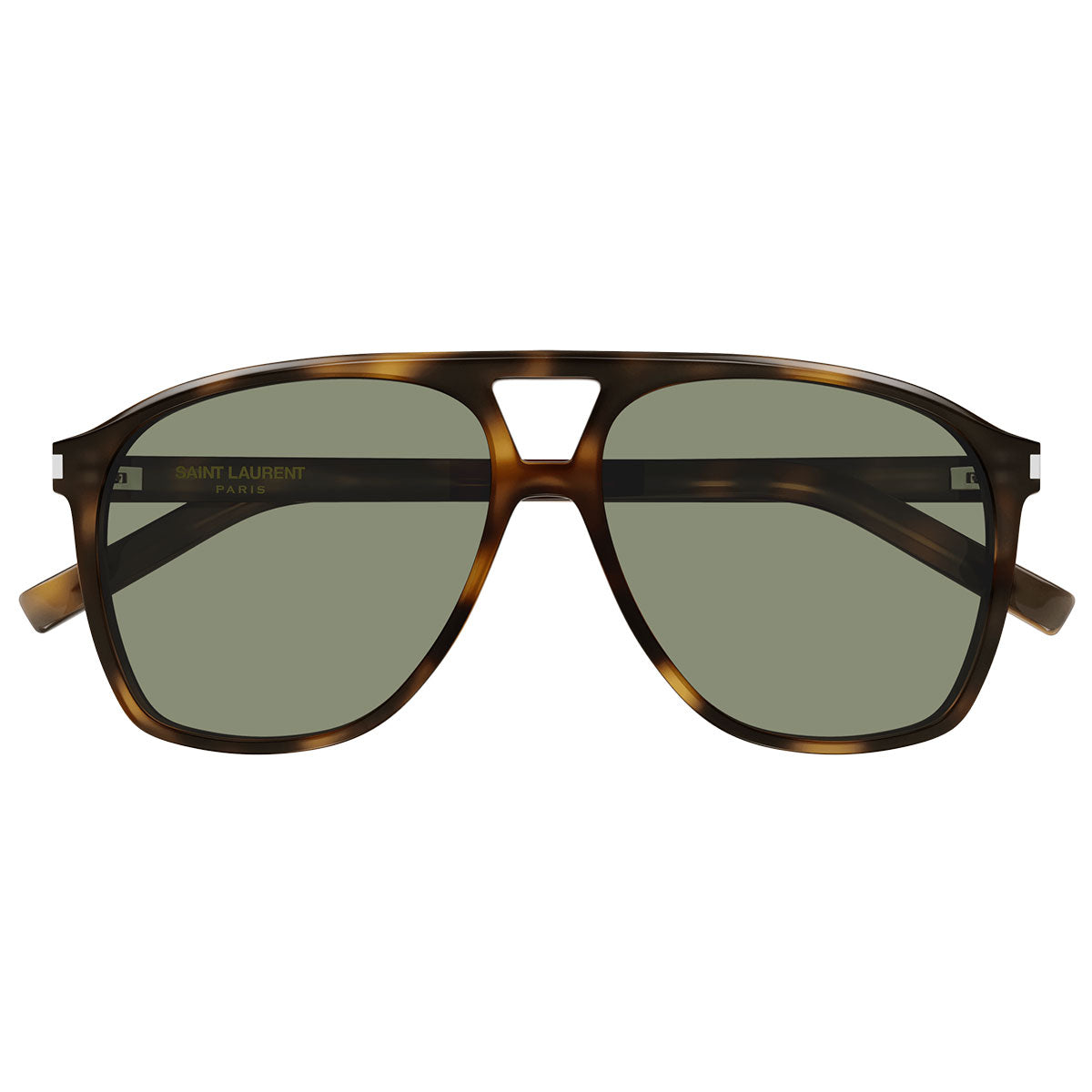 Saint Laurent Occhiali da Sole SL 596 DUNE 002 Marrone/Verde Donna