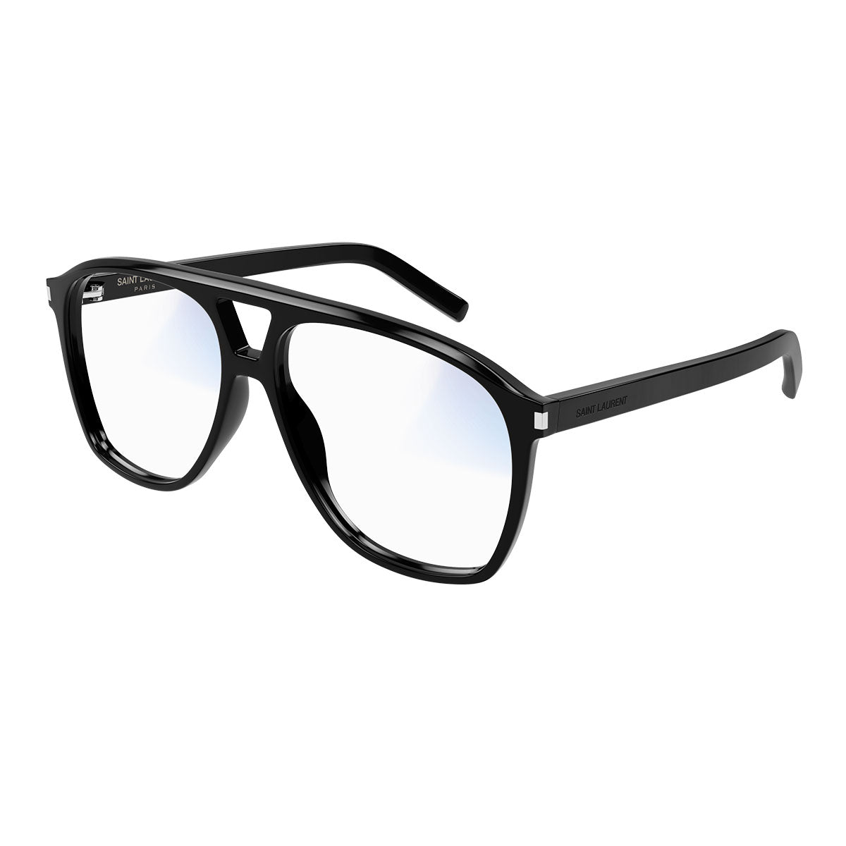 Saint Laurent Occhiali da Sole SL 596 DUNE 007 Nero/Trasparente Donna Fotocromatici