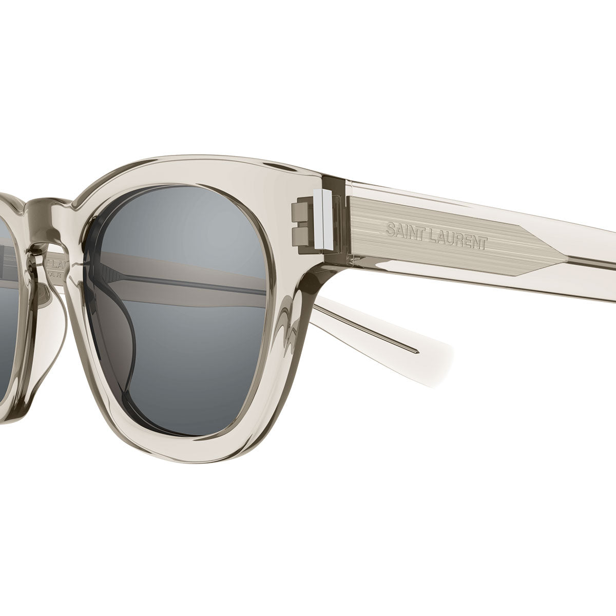 Saint Laurent Occhiali da Sole SL 746 004 Beige/Argento Unisex