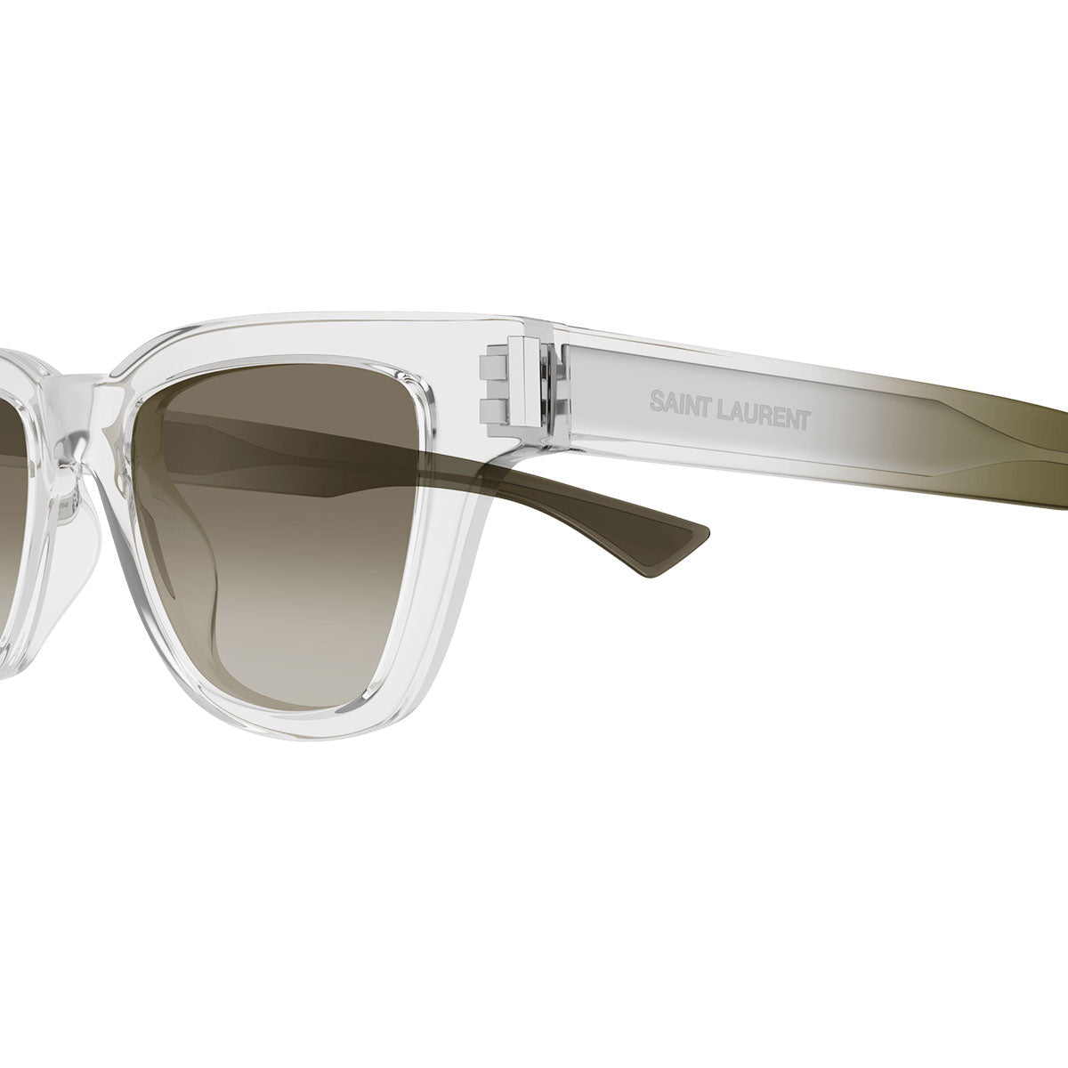 Saint Laurent Occhiali da Sole SL 789 JACQUES 004 Trasparente/Marrone Uomo