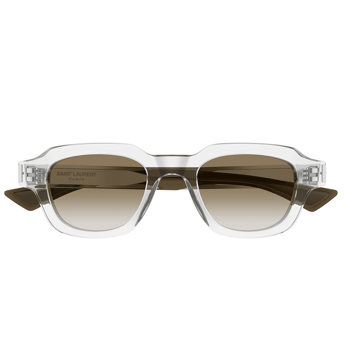 Saint Laurent Occhiali da Sole SL 791 003 Trasparente/Marrone Sfumato Unisex
