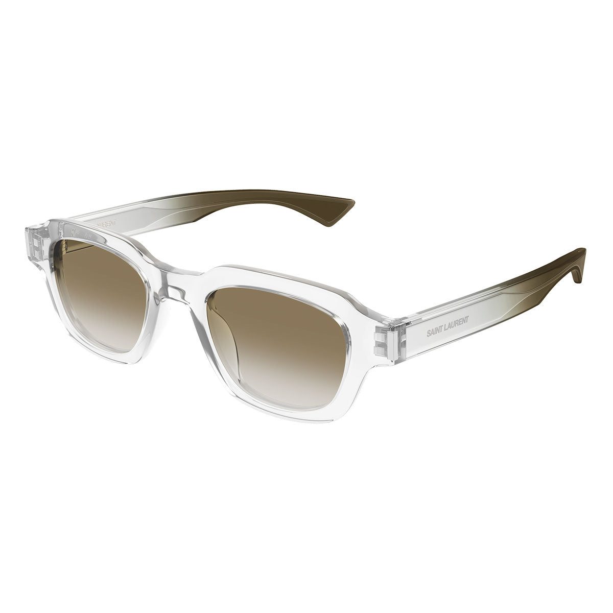 Saint Laurent Occhiali da Sole SL 791 003 Trasparente/Marrone Sfumato Unisex
