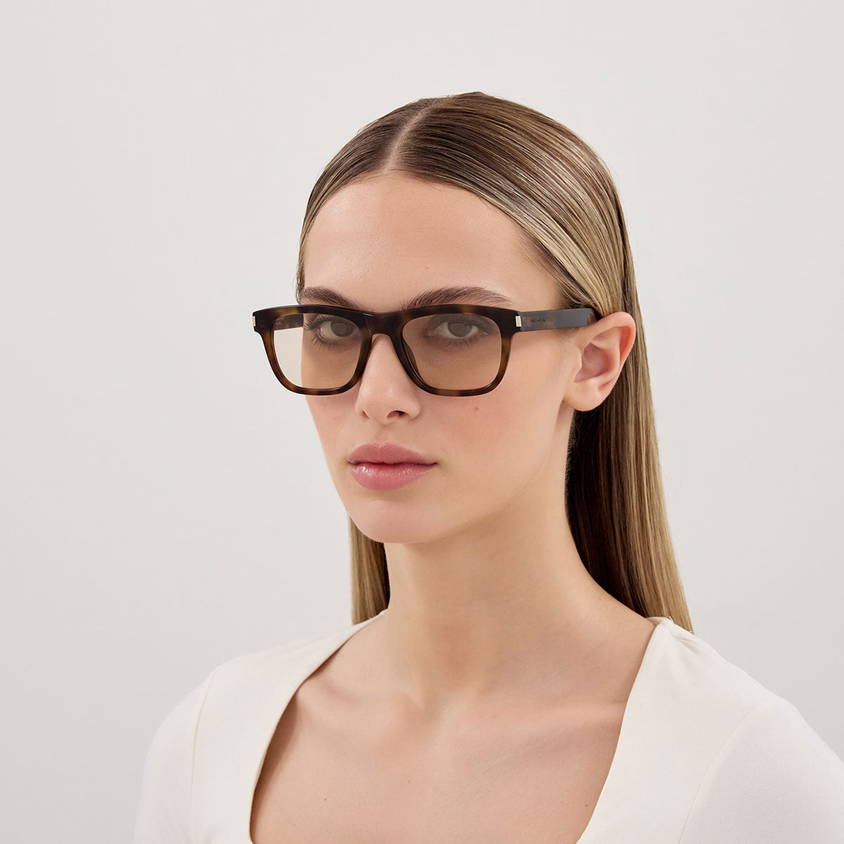 Saint Laurent Occhiali da Sole SL 819 008 Marrone/Giallo Donna
