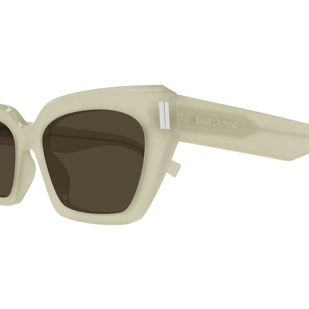 Saint Laurent Occhiali da Sole SL 826 PAGE 004 Avorio/Marrone Donna 3