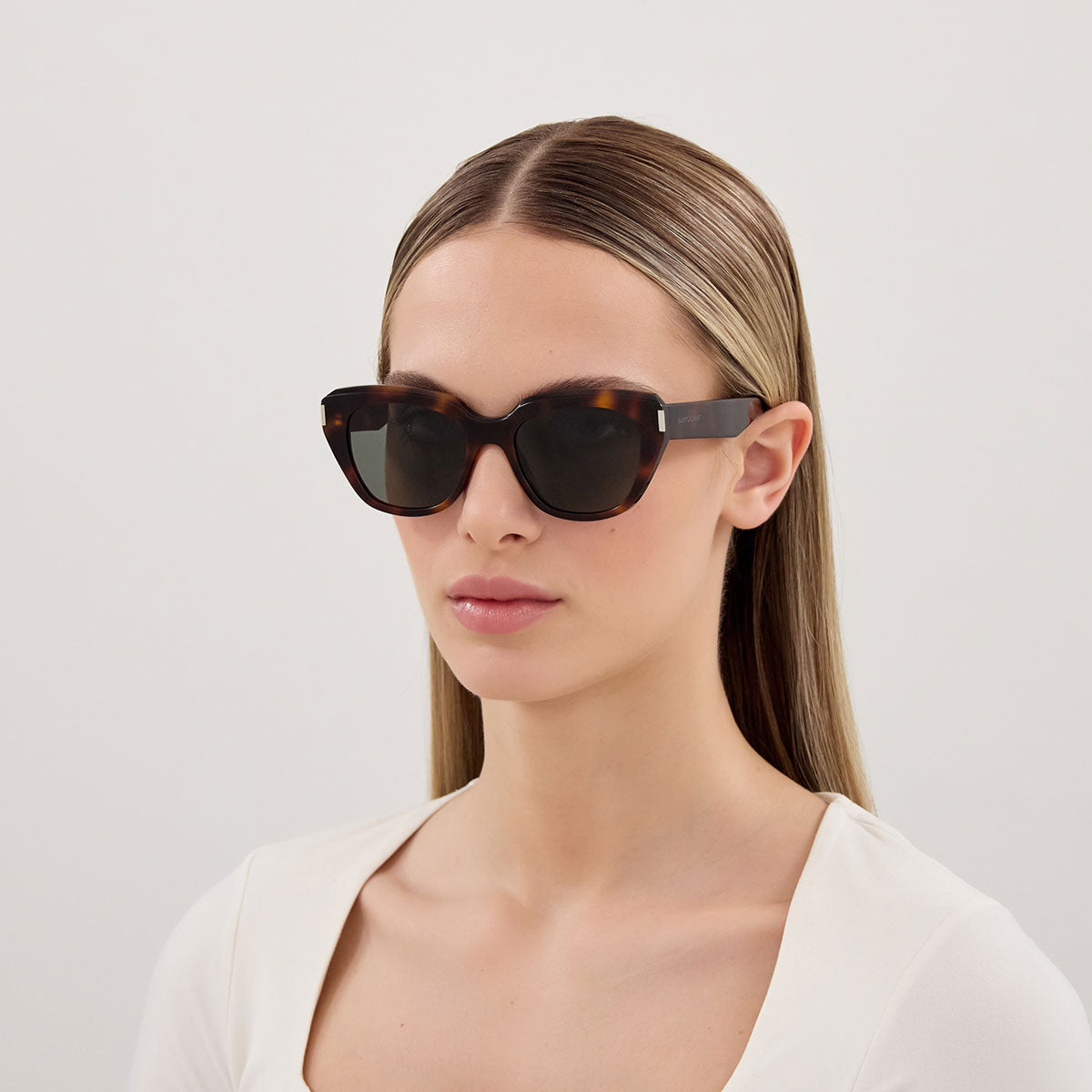 Saint Laurent Occhiali da Sole SL 827 002 Marrone/Grigio Donna