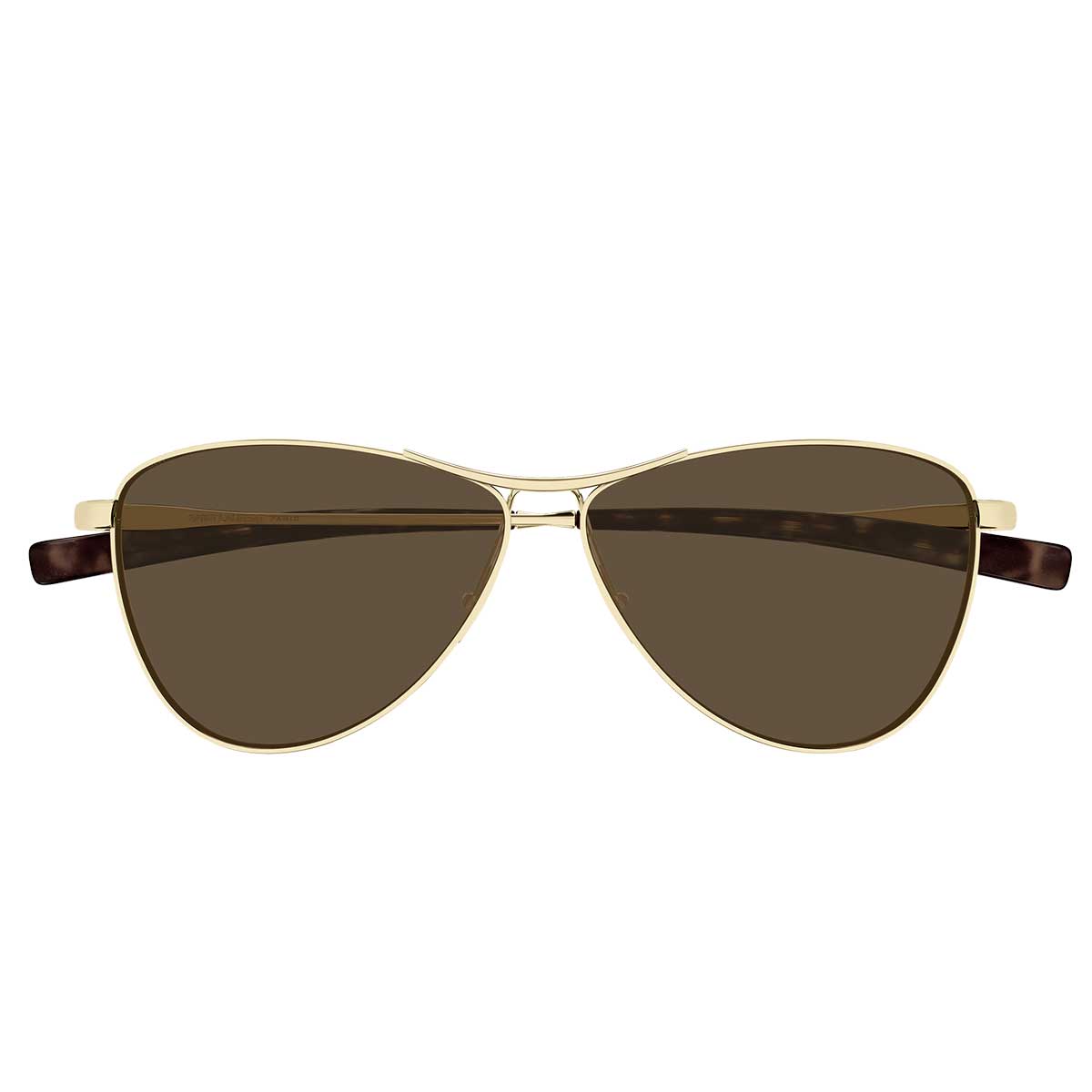 Saint Laurent Occhiali da Sole SL 831 VESPER 005 Oro/Marrone Donna