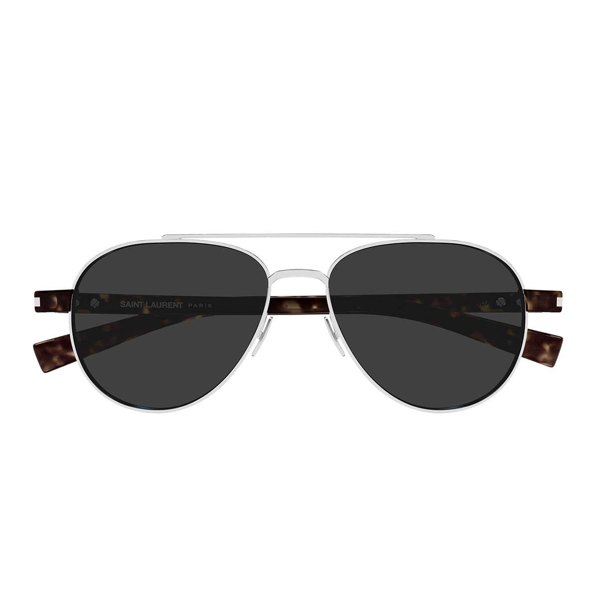 Saint Laurent Occhiali da Sole SL 843 002 ArgentoMarrone/Grigio Uomo
