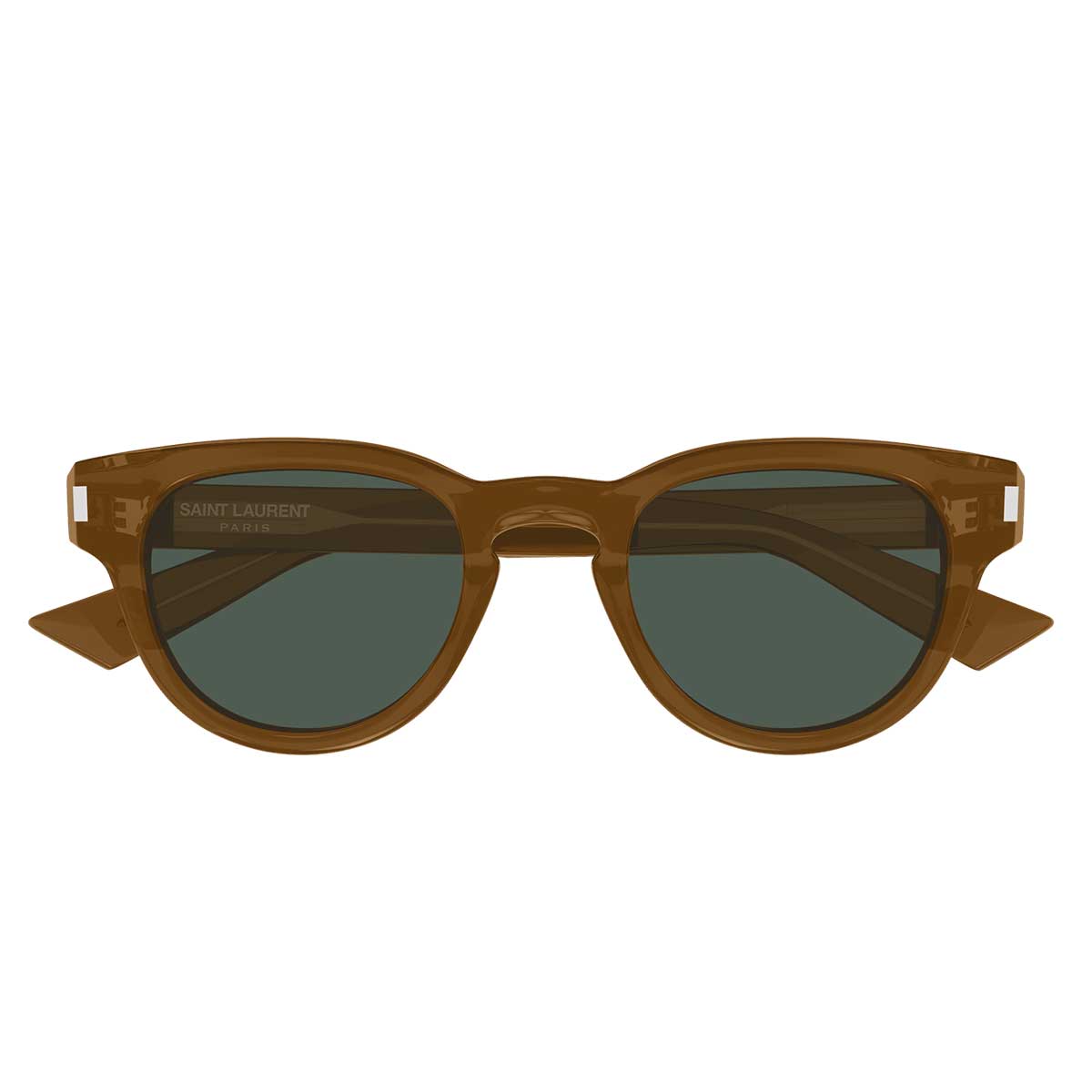 Saint Laurent Occhiali da Sole SL 876 005 Marrone/Verde Uomo