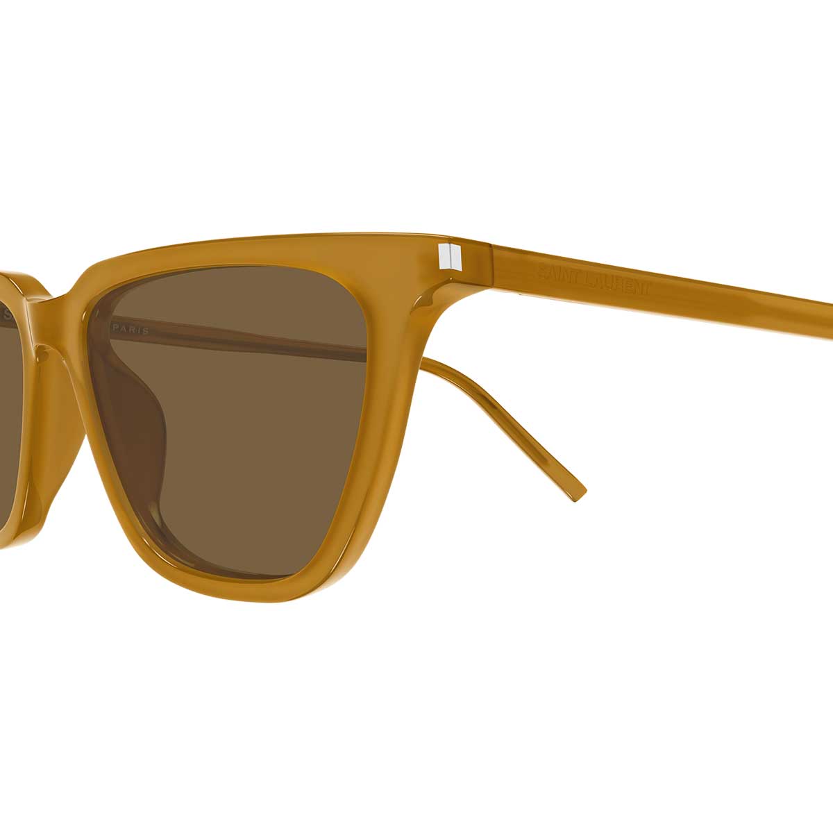 Saint Laurent Occhiali da Sole SL 889 SULPICE THIN 004 Giallo/Marrone Donna 3