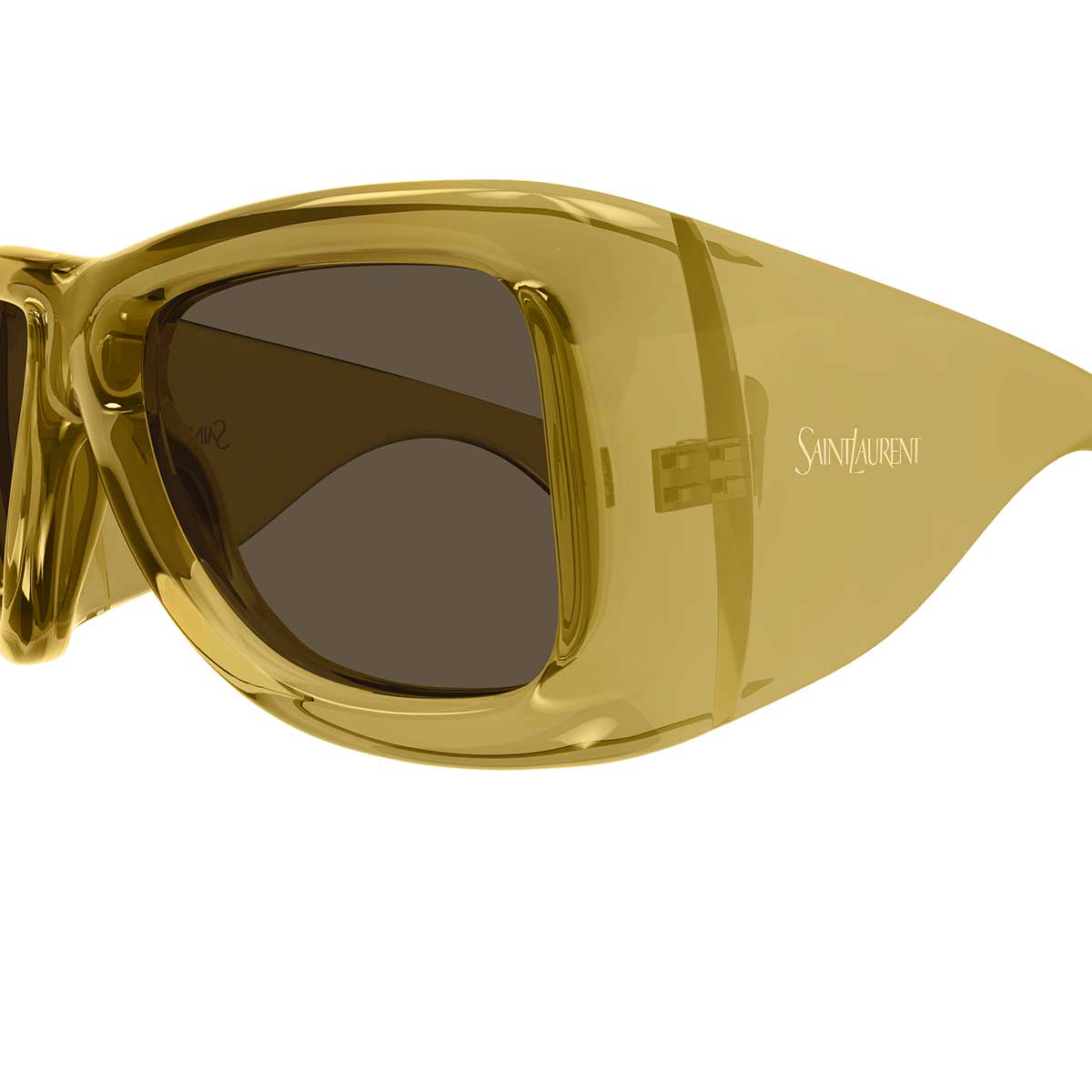 Saint Laurent Occhiali da Sole SL 902 HOWL 011 Giallo/Marrone Donna 3