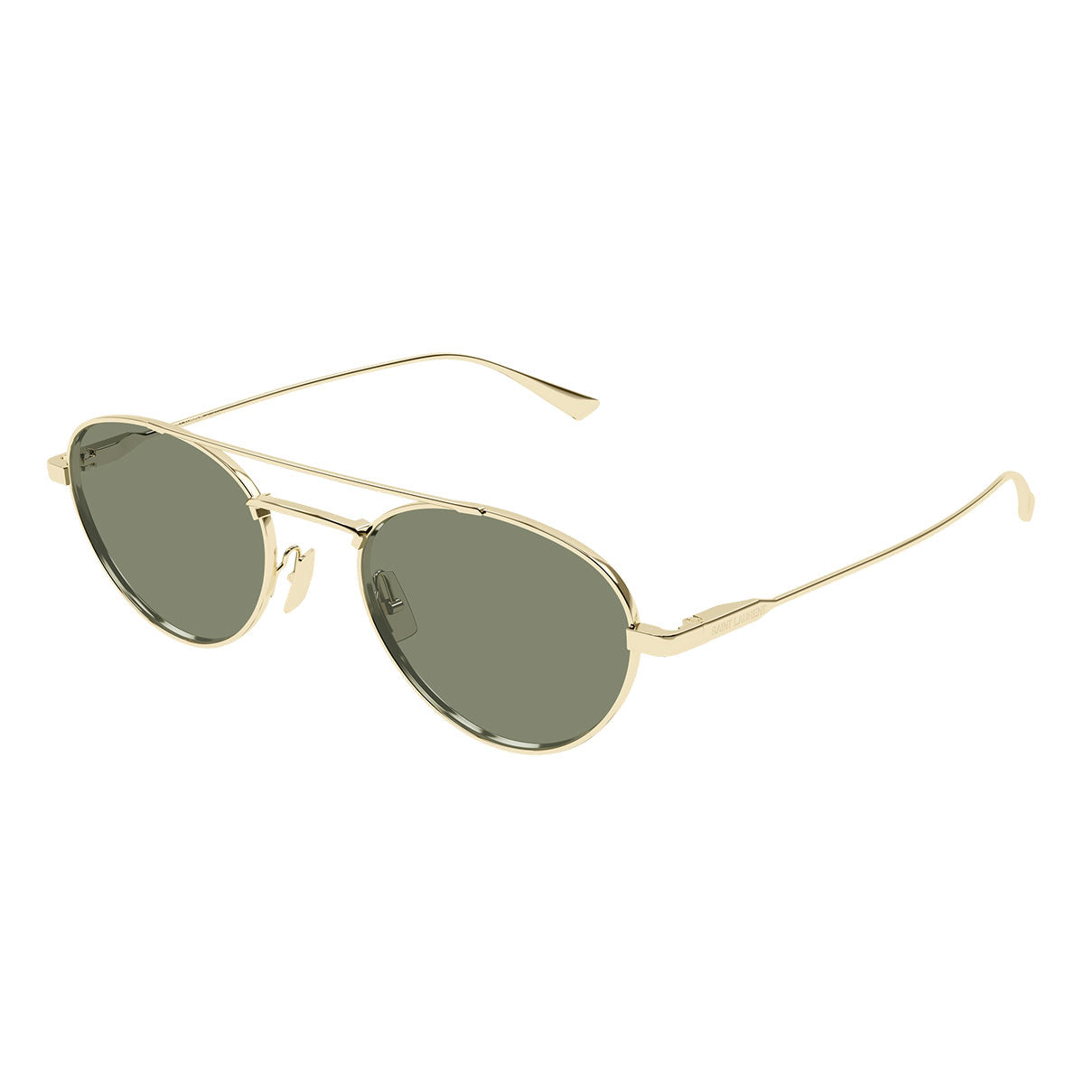 Saint Laurent Occhiali da Sole SL 97 004 Oro/Verde Unisex