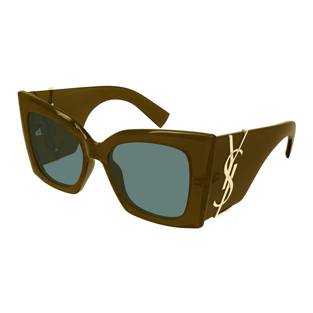 Saint Laurent Occhiali da Sole SL M119 BLAZE CRYSTAL 003 Marrone/Verde Donna 2