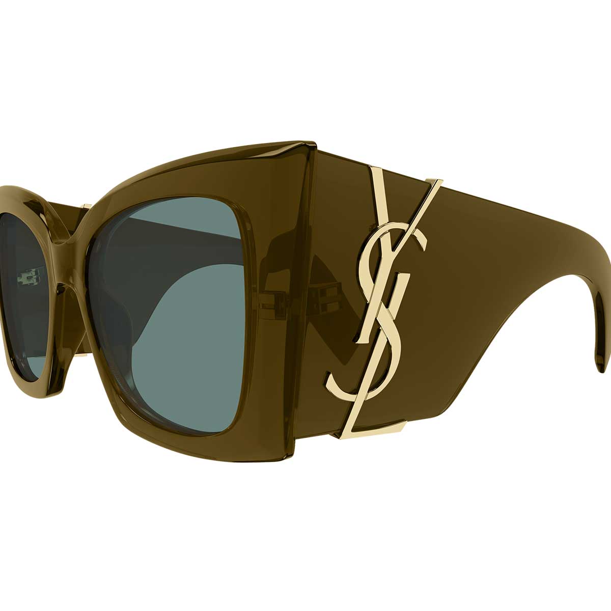 Saint Laurent Occhiali da Sole SL M119 BLAZE CRYSTAL 003 Marrone/Verde Donna 3