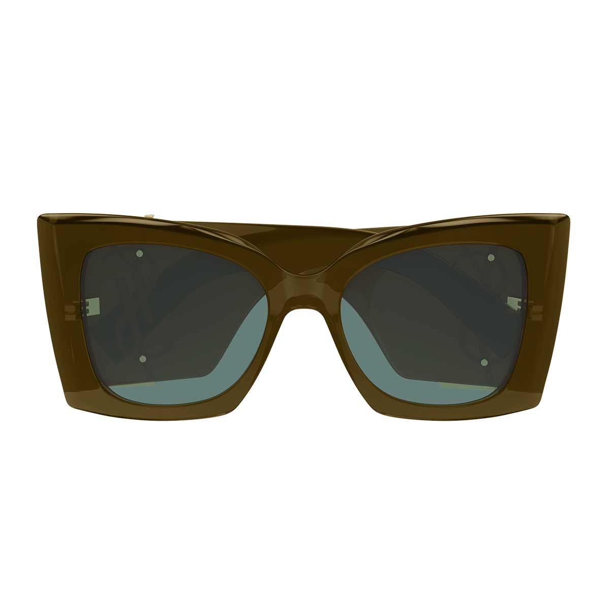 Saint Laurent Occhiali da Sole SL M119 BLAZE CRYSTAL 003 Marrone/Verde Donna