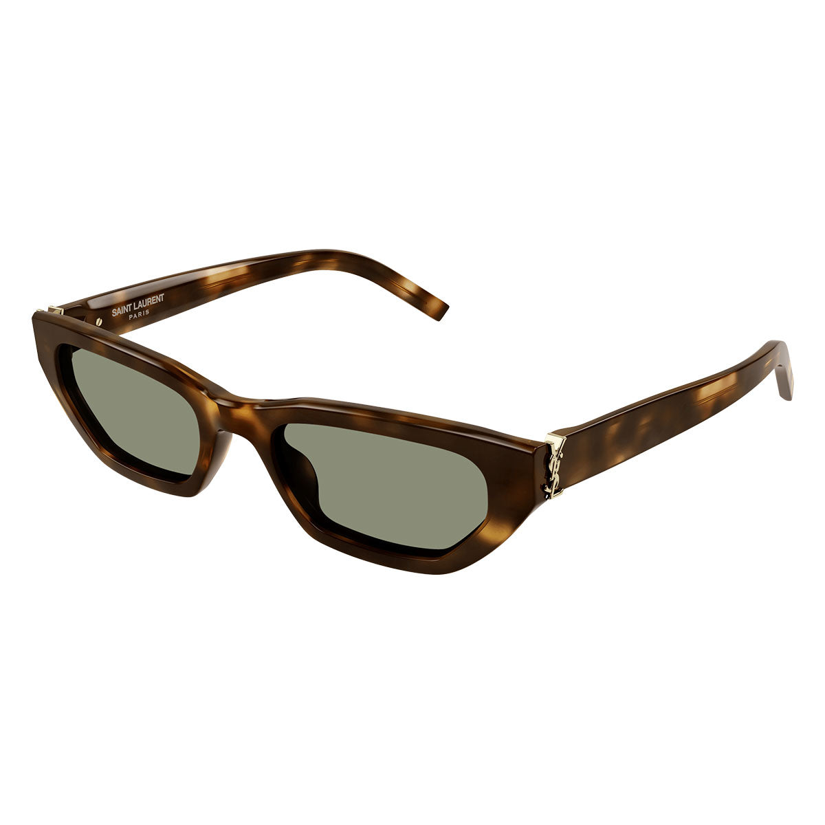 Saint Laurent Occhiali da Sole SL M126 003 Marrone/Verde Unisex