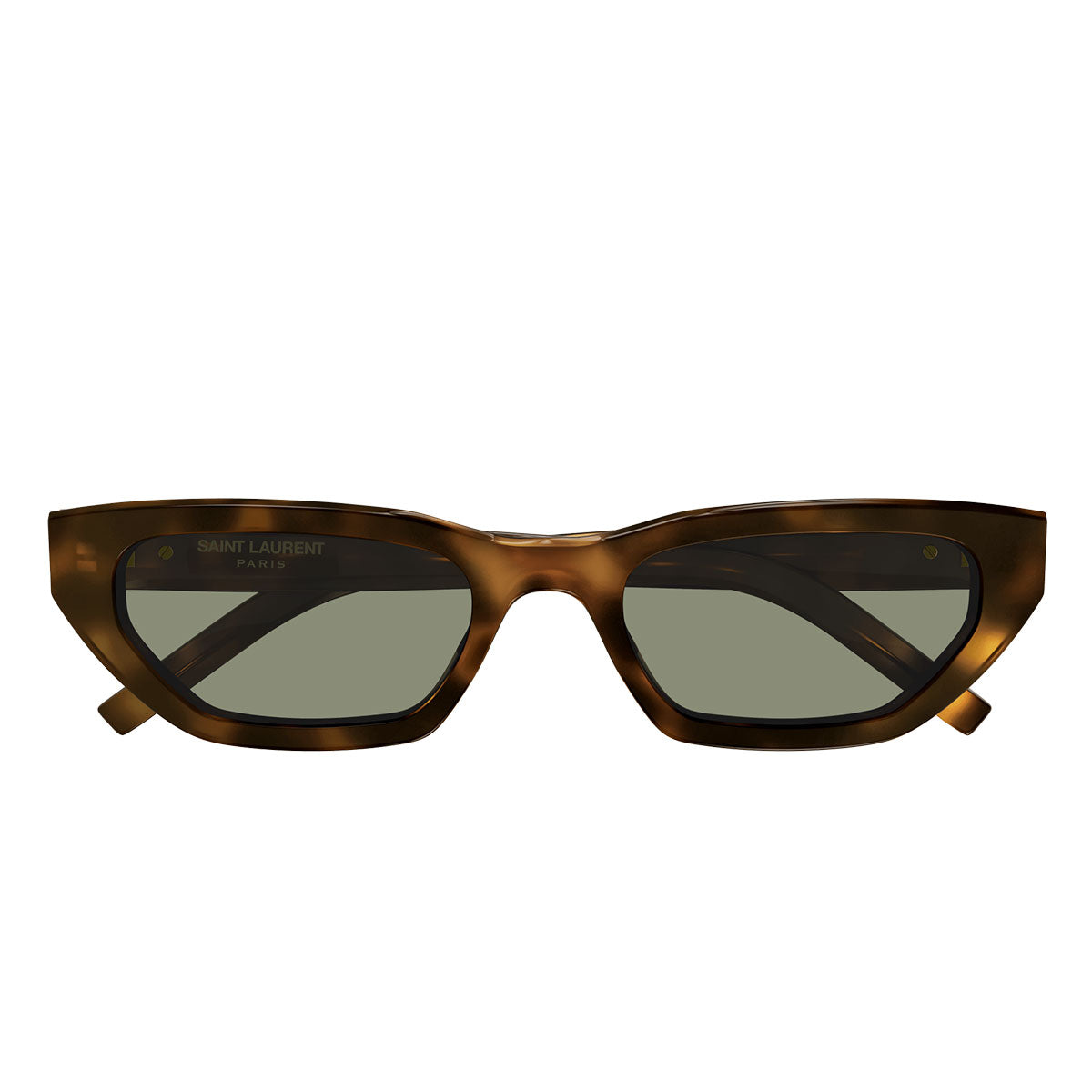Saint Laurent Occhiali da Sole SL M126 003 Marrone/Verde Unisex