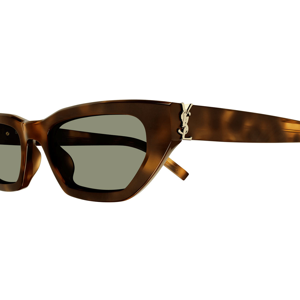 Saint Laurent Occhiali da Sole SL M126 003 Marrone/Verde Unisex
