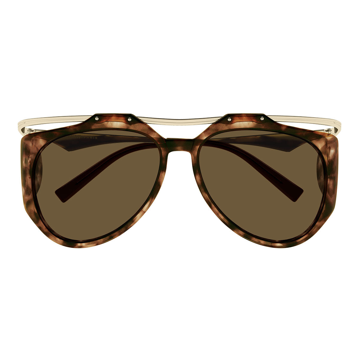 Saint Laurent Occhiali da Sole SL M137 AMELIA 002 Oro/Marrone Donna