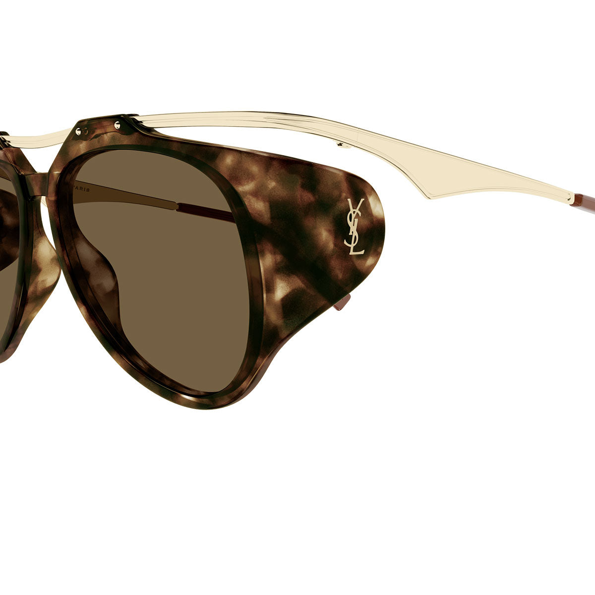 Saint Laurent Occhiali da Sole SL M137/F AMELIA 002 Oro/Marrone Donna