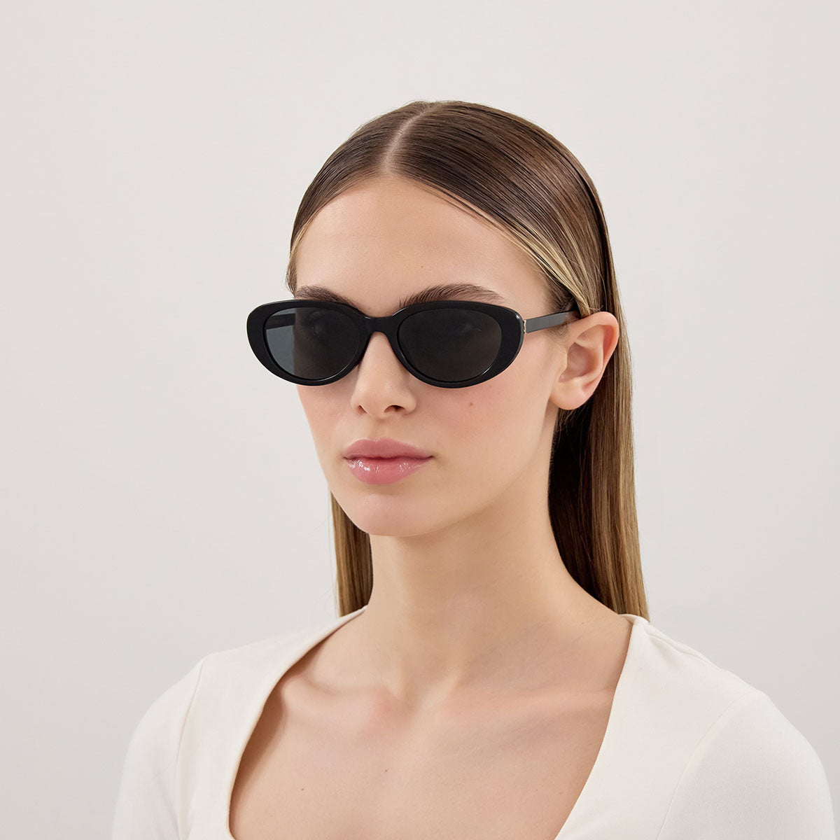 Saint Laurent Occhiali da Sole SL M154 001 Nero/Nero Donna