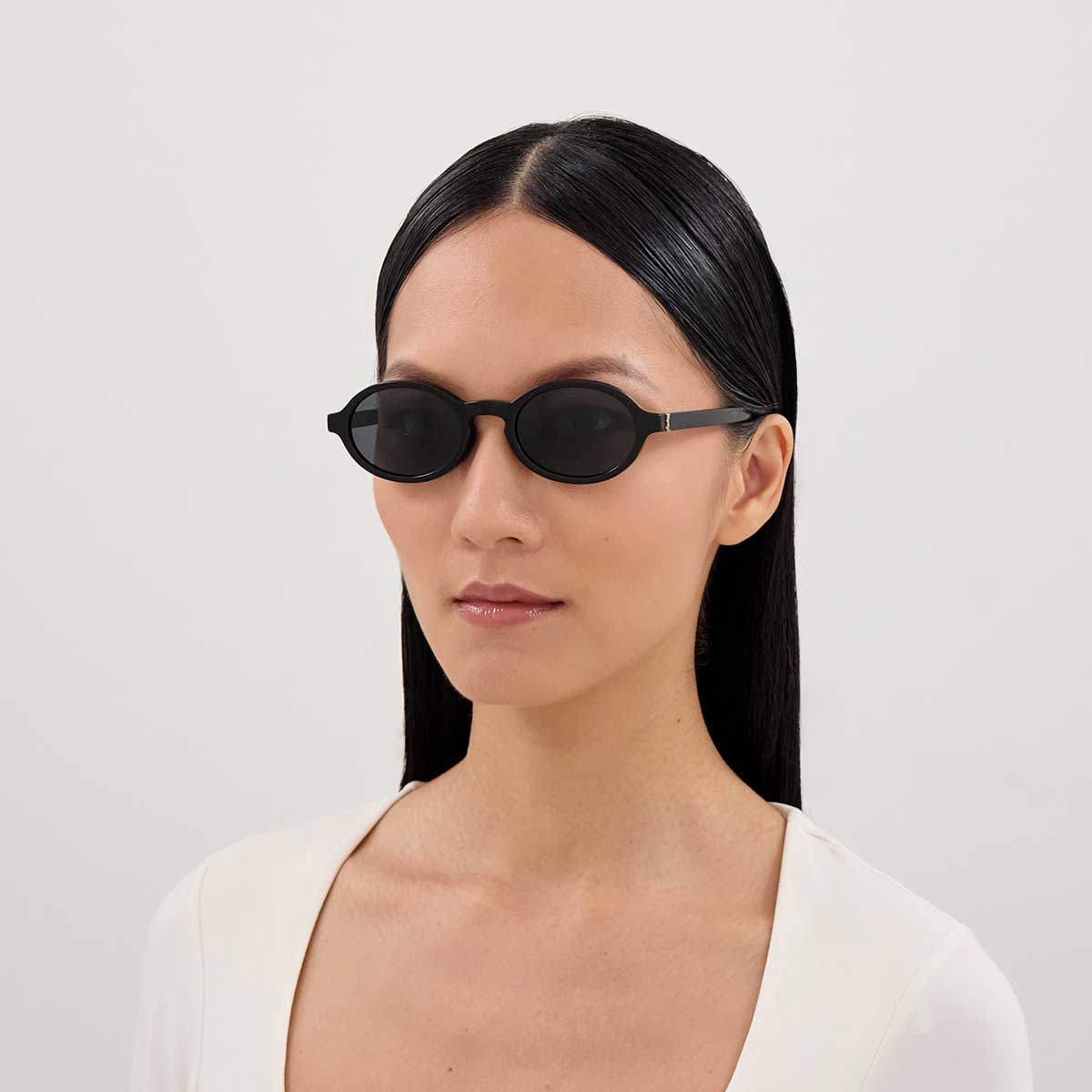 Saint Laurent Occhiali da Sole SL M161/K 001 Nero/Nero Donna