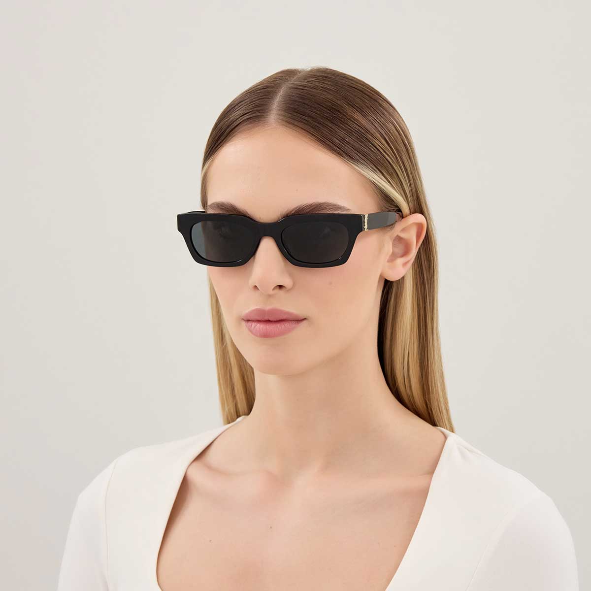Saint Laurent Occhiali da Sole SL M175 001 Nero/Nero Donna 4