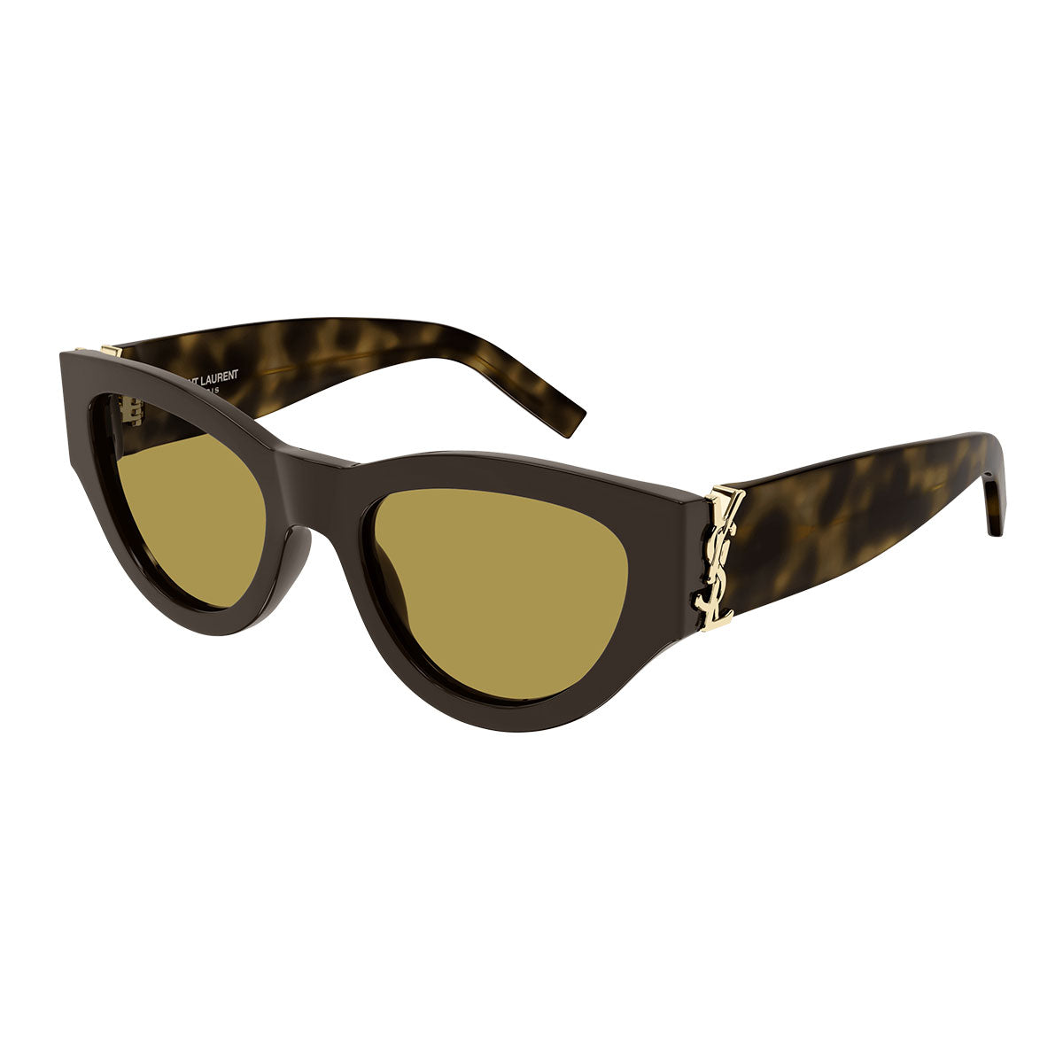Saint Laurent Occhiali da Sole SL M94 010 Marrone/Giallo Donna