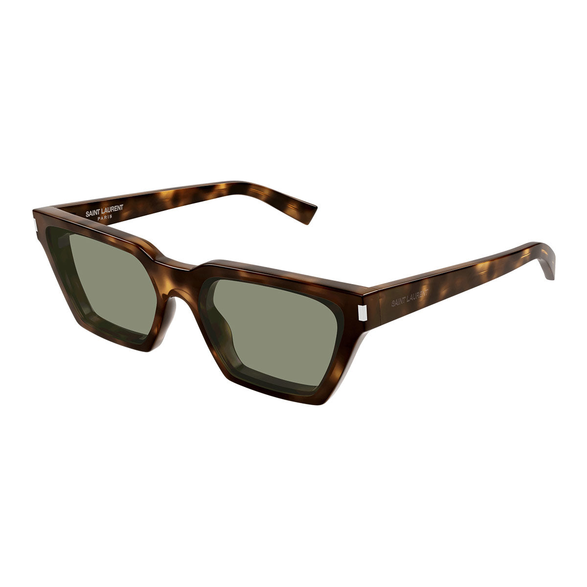 Saint Laurent Occhiali da Sole SL 633 Calista 003 Marrone/Verde Unisex