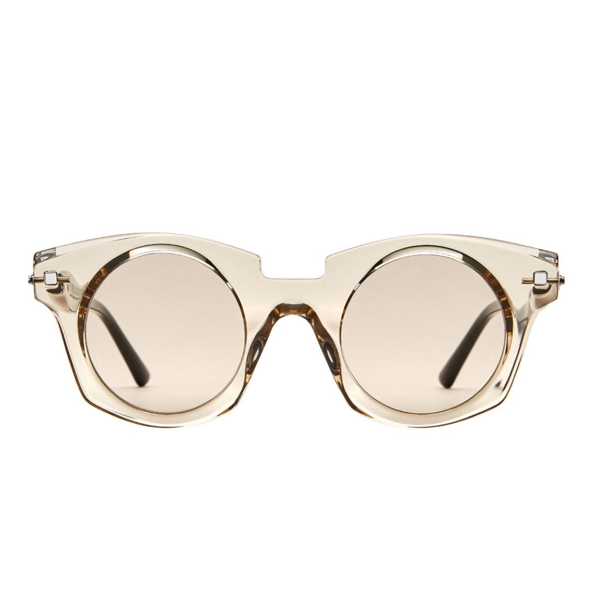 Kuboraum Occhiali da Sole J6 CHP Beige/Marrone Unisex 46 25 145