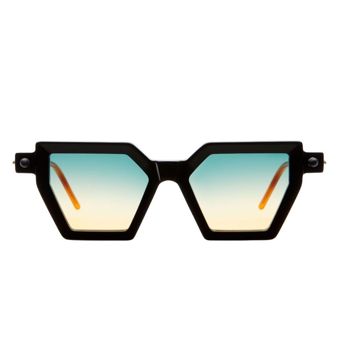 Kuboraum Occhiali da Sole P26 BT Nero/Verde Unisex 50 18 145