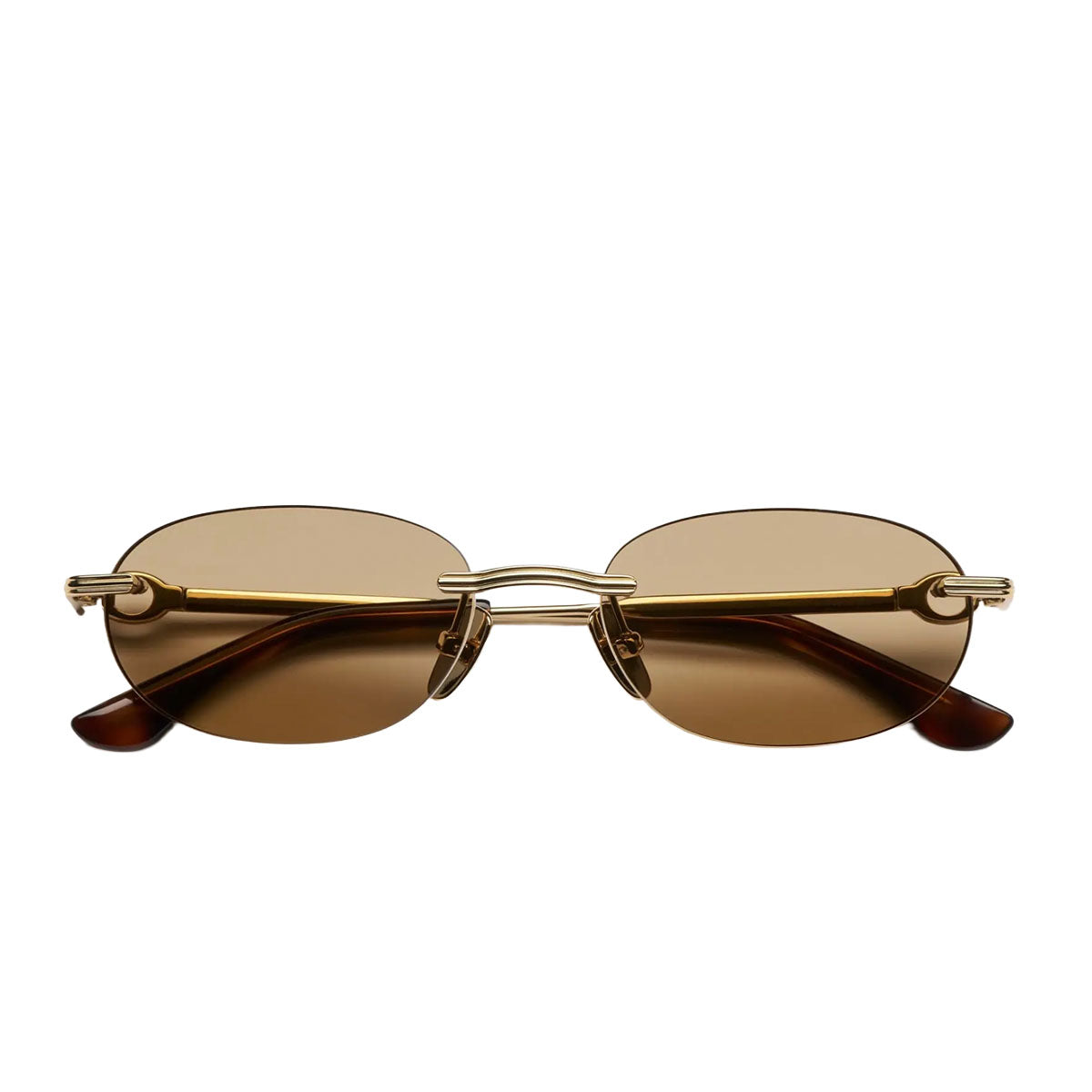 Chimi Occhiali da Sole Cadenza Oval Brown Oro/Marrone Unisex