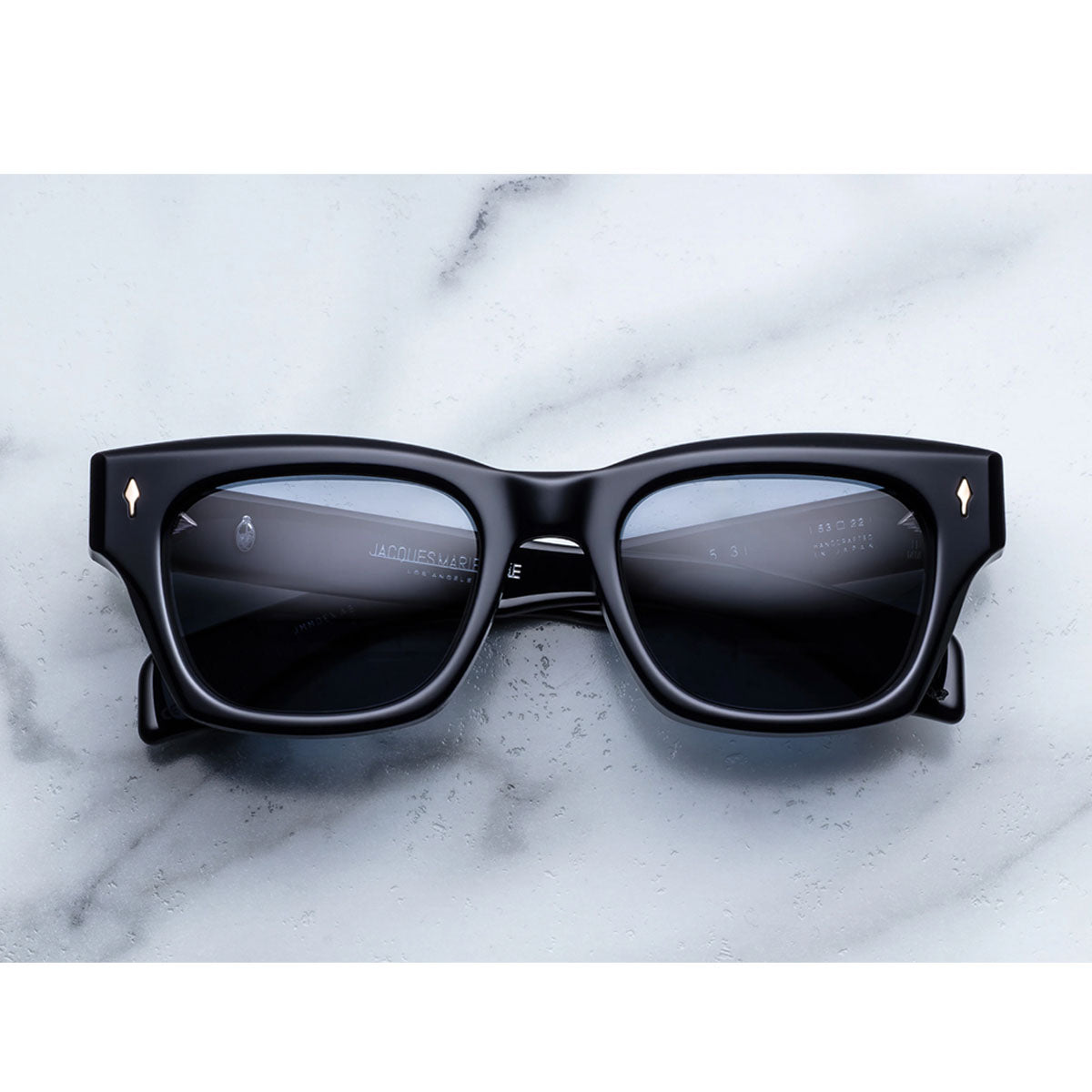 Jacques Marie Mage Occhiali da Sole Dealan 53 Lacquer Nero/Blu Unisex