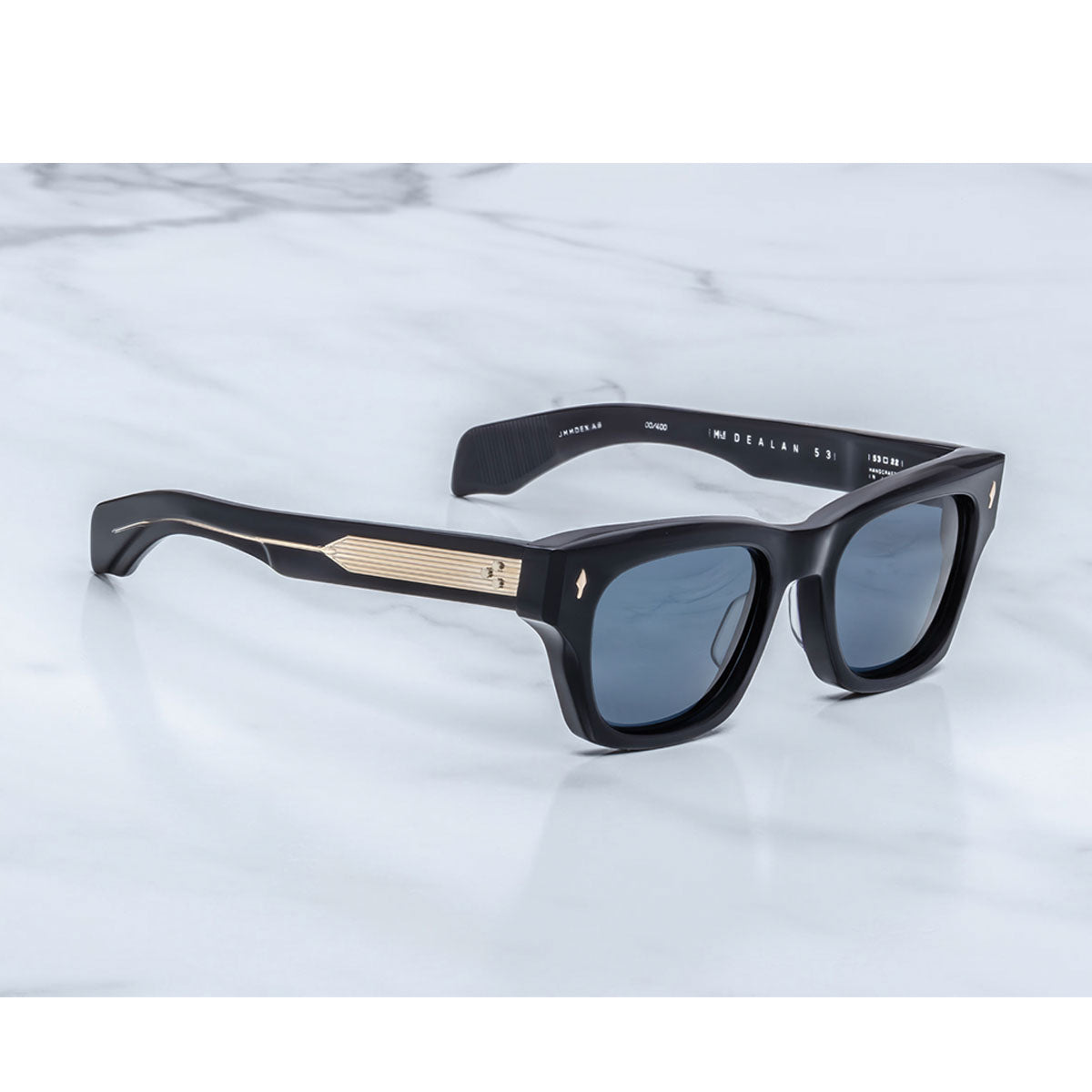 Jacques Marie Mage Occhiali da Sole Dealan 53 Lacquer Nero/Blu Unisex