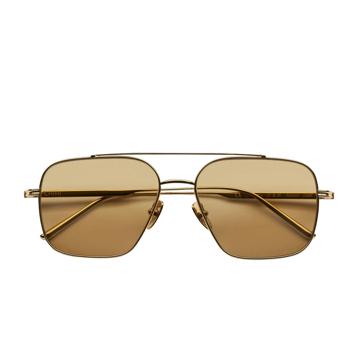 Chimi Occhiali da Sole CC Titan Aviator Gold Oro/Giallo Unisex