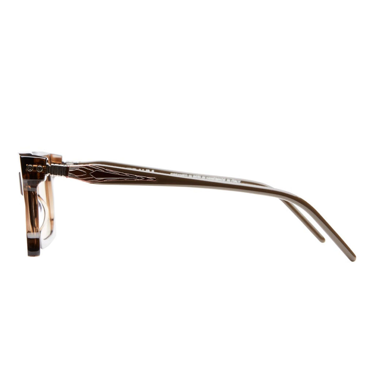 Kuboraum Occhiali da Sole D76 DT Marrone/Marrone 52 18 145