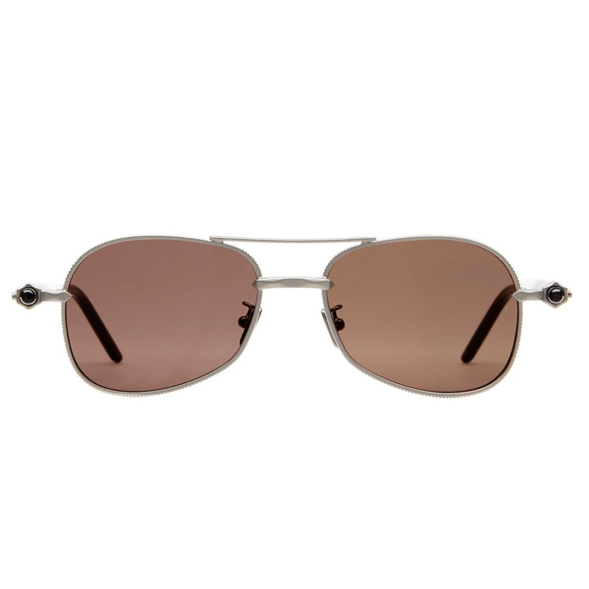Kuboraum Occhiali da Sole P75 SMB Argento/Marrone 52 18 145