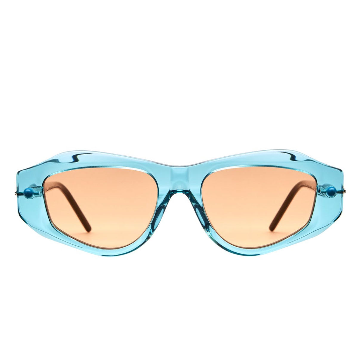 Kuboraum Occhiali da Sole P15 PAG Azzurro/Arancione Unisex 54 19 145