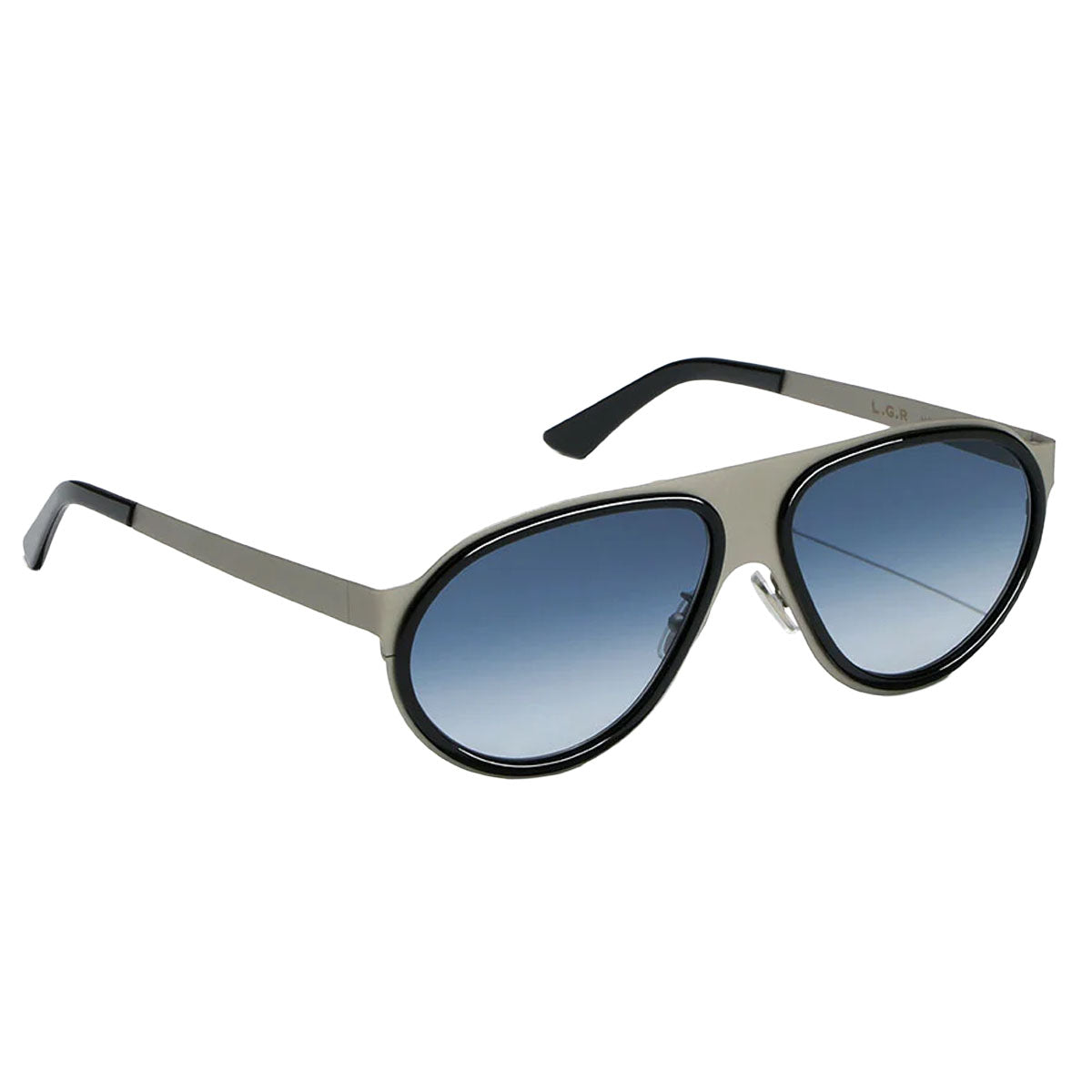 Occhiali da Sole L.G.R. Comoros Mission Impossible Silver Black Argento/Grigio Sfumato Unisex