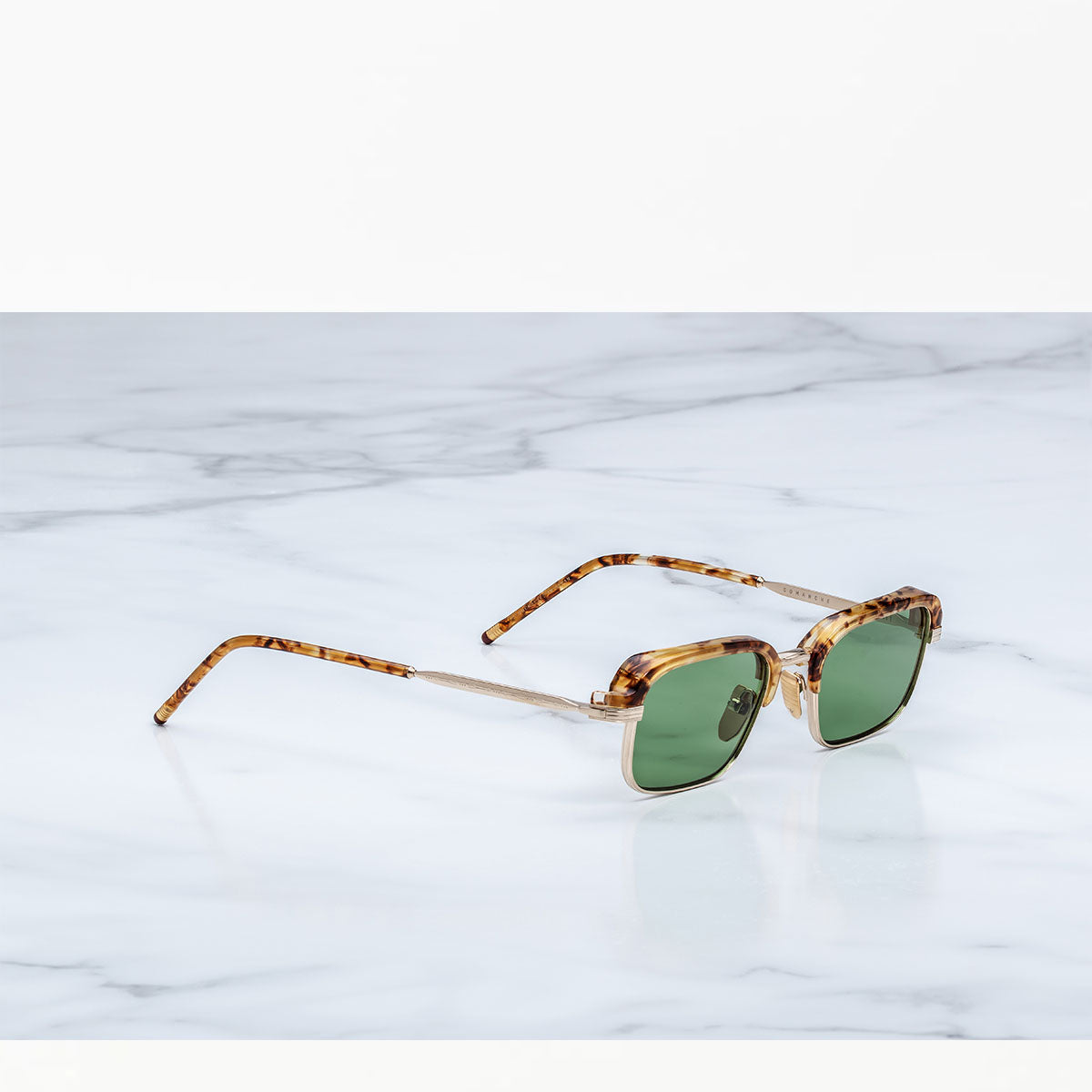 Jacque Marie Mage Occhiali da Sole Comanche Vintage Tort Oro Havana/Verde Unisex 50 21 145