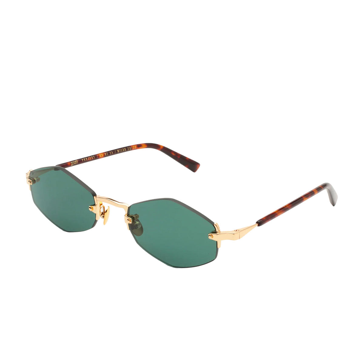 Gast Occhiali da Sole Lunar Gold LU02 Oro e Marrone/Verde Unisex
