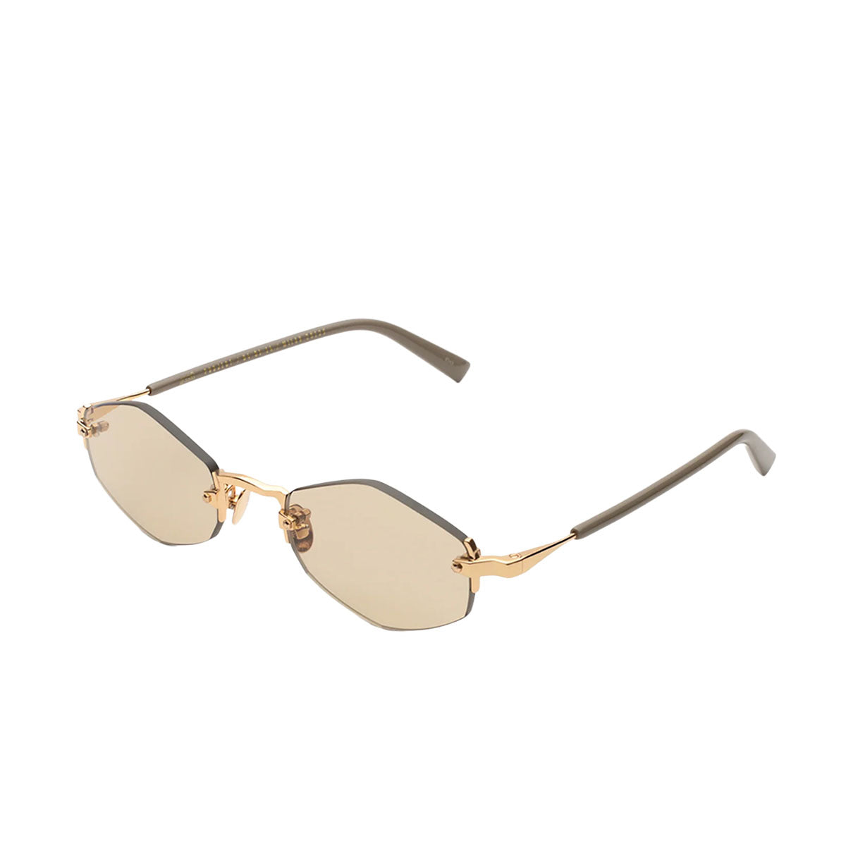 Gast Occhiali da Sole Lunar Gold Olive LU06 Oro e Grigio/Beige Unisex