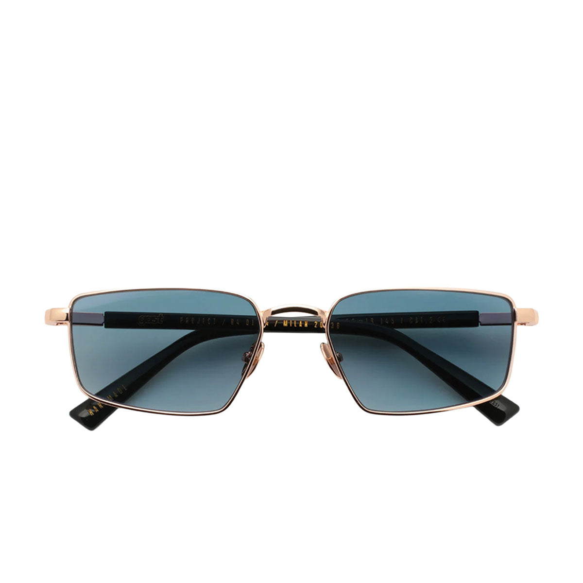 Gast Occhiali da Sole Veyra Gold Blue VYR01 Oro e Nero/Blue Unisex