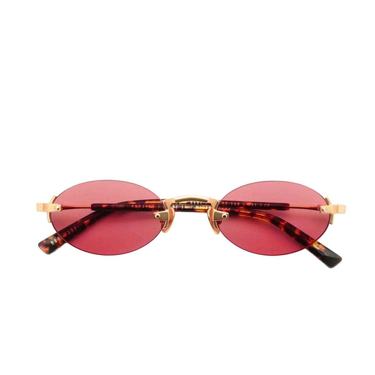 Gast Occhiali da sole Quantum Matte Gold UA01 Oro e Marrone/Rosa Unisex