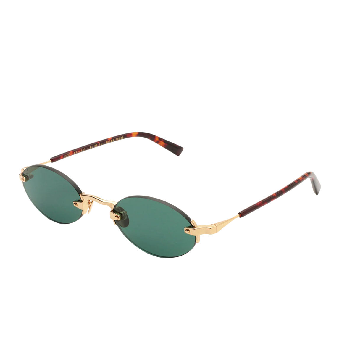 Gast Occhiali da sole Quantum Gold UA02 Oro e Marrone/Verde Unisex