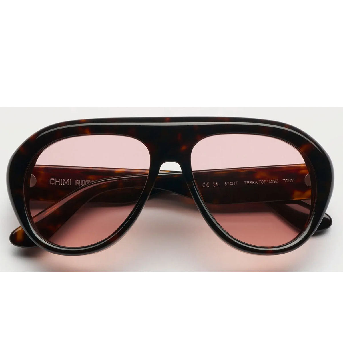Chimi Occhiali da Sole Rotate Tony Terra Tortoise Havana/Rosa Unisex 57 17 145
