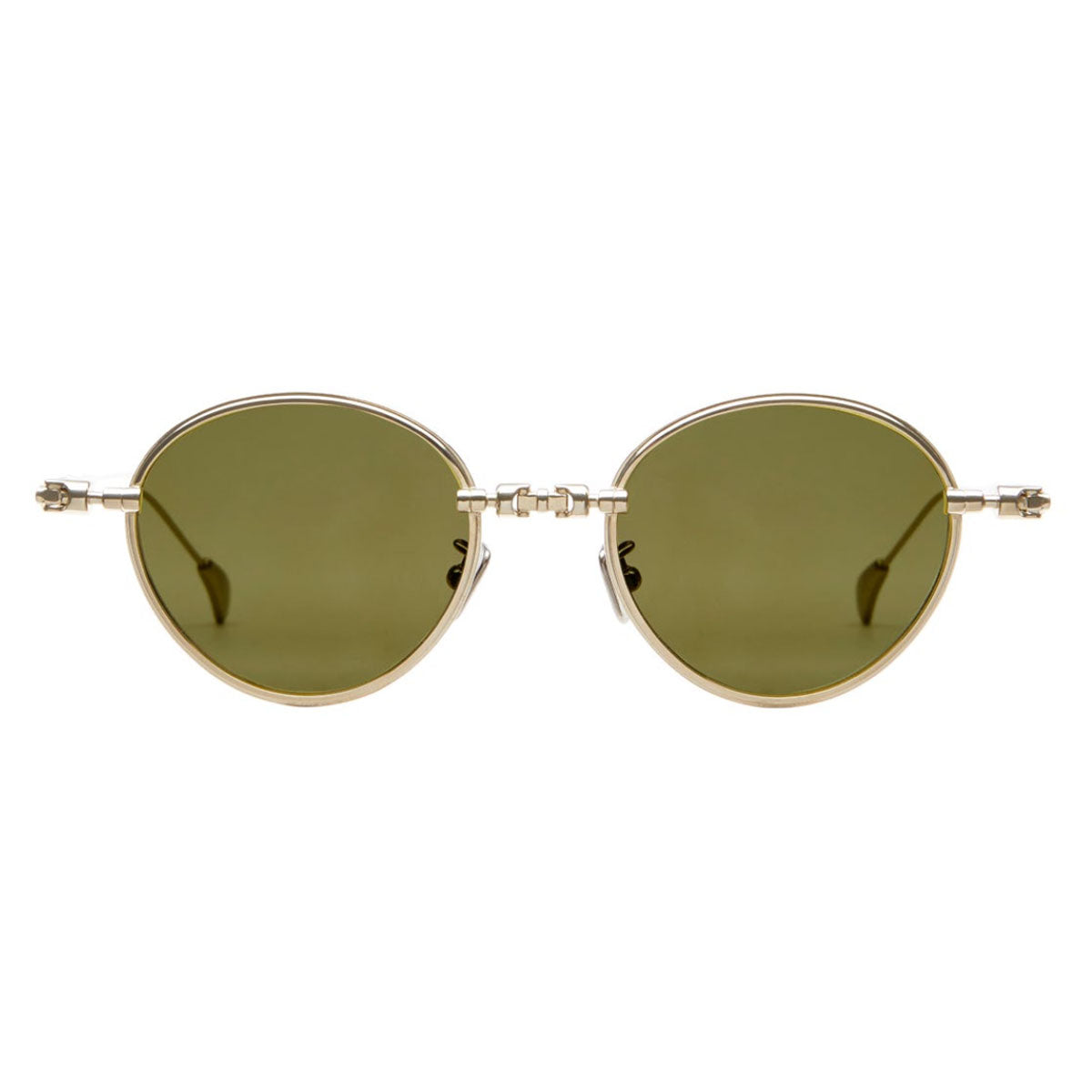 Kuboraum H67 GD Gold/Green Unisex Sunglasses